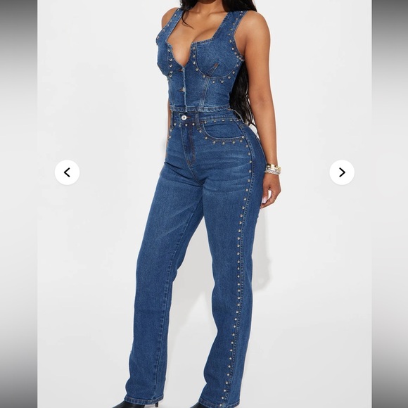 Fashion Nova Denim - Studded Denim jeans